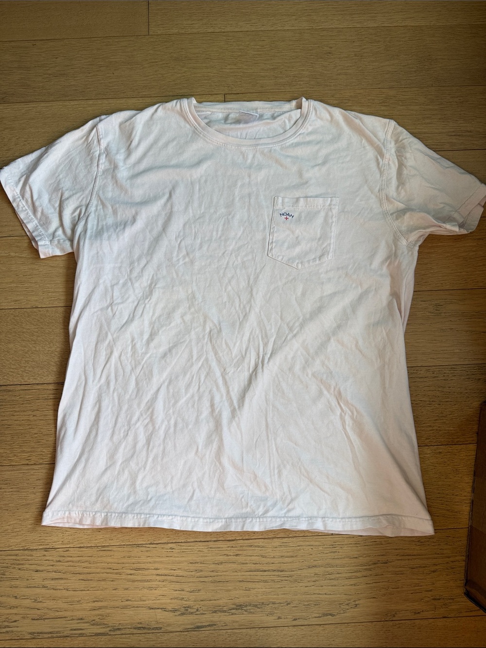 Noah NYC Pale Pink Crew Neck Pocket Tee